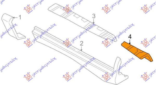 SILL PLASTIC STAY (O)