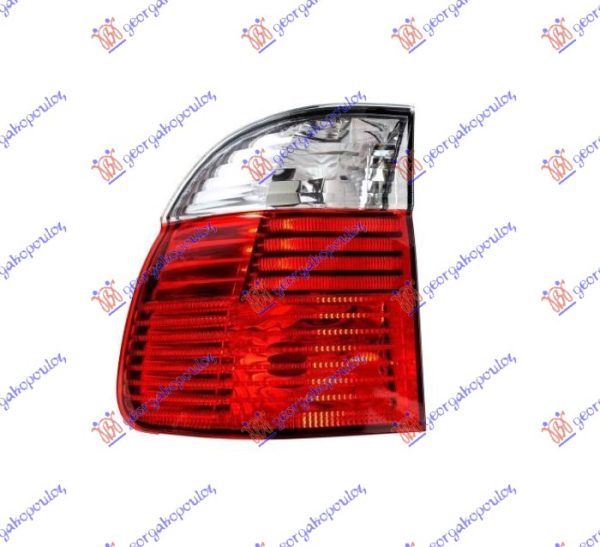 TAIL LAMP OUTER (RED-CLEAR) W/LED S.W. 2000- (E) (DEPO)
