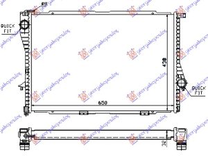 RADIATOR PETROL MANUAL/AUTOMATIC +/- A/C (650x438) (VALEO)