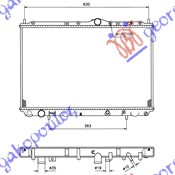 RADIATOR 1.6-1.8-2.0 PETROL +/-AC (402x655x16) (KOYO)