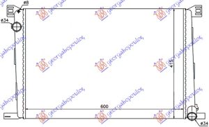 RADIATOR 1.4-1.6 PETROL +/- A/C (600x420) (MAHLE PREMIUM LINE)