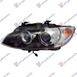 HEAD LAMP XENON -2010 (MARELLI) (BLACK FRAME)