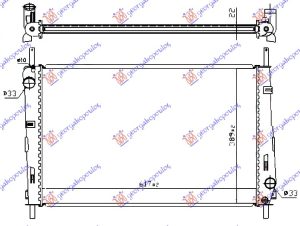 RADIATOR 1.8-2.0 PETROL MANUAL/AUTOMATIC+ A/C (620x405) (VALEO)