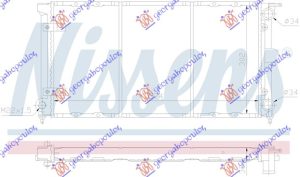 HLADNJAK MOTORA 1.5/1.6/1.8 BENZIN / 1.6 DIZEL (57x32x34)