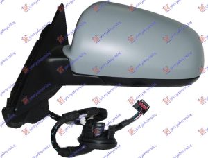 DOOR MIRROR ELECTRICAL HEATED PRIMED 3D (A QUALITY) (ASPHERICAL GLASS)