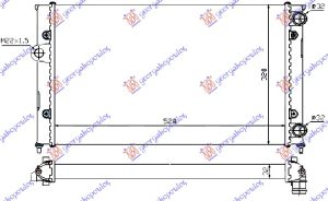 HLADNJAK MOTORA 1.8i 8V (52.5x32)