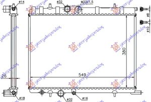 HLADNJAK MOTORA 1.8/2.0i 19V 2.0 HDi (+/-AC) (38x56x2.7)