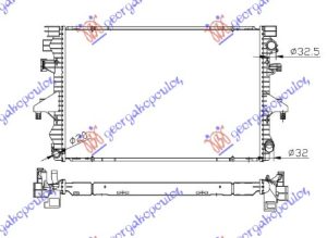 RADIATOR 2.5 TDi DIESEL MANUAL/AUTOMATIC (710x470) (KOYO)