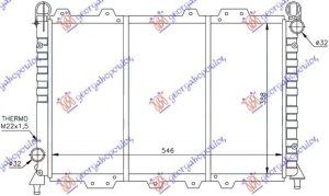 HLADNJAK MOTORA 1.3/1.6 BOXER (55x36)