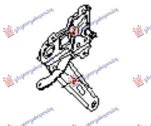 PODIZAC ZADNJEG PROZORA ELEKTRICNI (BEZ MOTORA) (O) DESNO