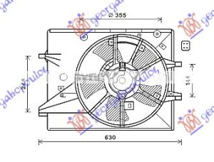 COOLING FAN 1.8-2.0 PETROL