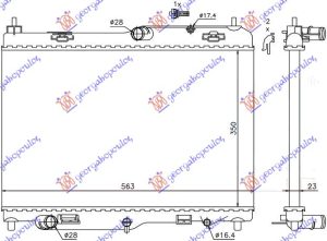 HLADNJAK MOTORA 1.4 BENZIN (AUTO) (56x35.5)