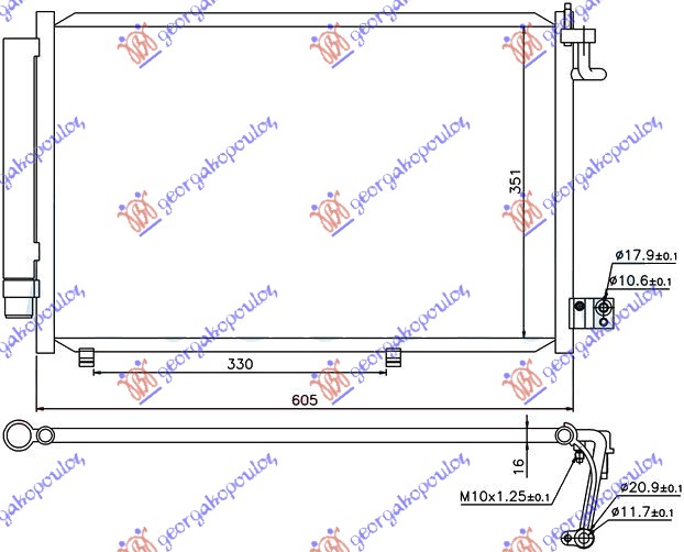 HLADNJAK KLIME BENZIN - 1.4 TDCi (575x360)