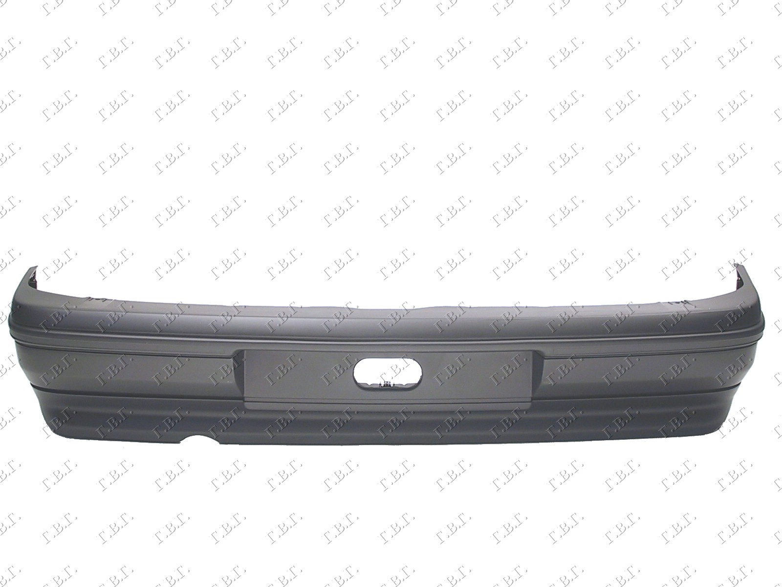 REAR BUMPER PRIMED (W/MOULDING) (RT)