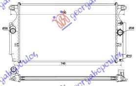 RADIATOR 2.0-2.2 D4D DSL MANUAL (665x380x26) (KOYO)