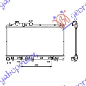 RADIATOR 2.0-2.5i-16V(340x685x16) AUTOMATIC (KOYO)