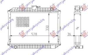 HLADNJAK MOTORA 1.5 BENZIN (33x54.5x36)