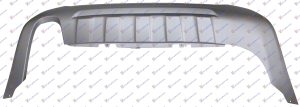 REAR BUMPER SPOILER SILVER (1 EXHAUST)