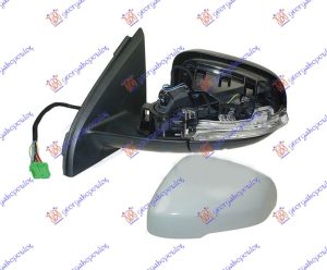 DOOR MIRROR ELECT. HEATED FOLD. PRIMED (WITH SIDE LAMP & FOOT LAMP & MEMORY) (A QUALITY) (ASPHERICAL GLASS)