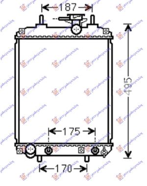 HLADNJAK MOTORA 1.0/1.3/1.5 BENZIN (MAN/AUTO) (400x310)
