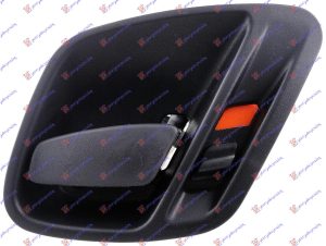 DOOR HANDLE FRONT/REAR INNER  (LAREDO) BLACK