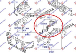FRONT INNER METAL.FENDER (O)
