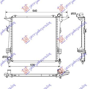 RADIATOR 2.0 CRDi DIESEL (450x440x16) (KOYO)