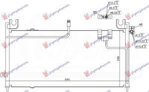 CONDENSER PETROL-DIESEL (638x535x16)