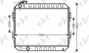 RADIATOR 2.4 DIESEL 4WD (475x530x52)
