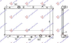 HLADNJAK MOTORA 2.2 CDTi DIZEL (MAN) (398x726x26)