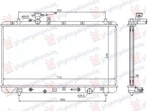 RADIATOR 2.0 PETROL MANUAL/AUTOMATIC (375x710x26) (KOYO)