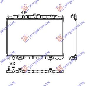 RADIATOR 2.0-2.5 PETROL -2007 (450x690) (KOYO)