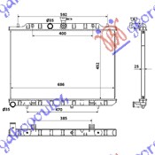 RADIATOR 2.0 DIESEL 2007- (450x690) (KOYO)
