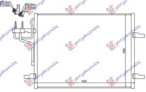 CONDENSER PETROL/DIESEL (585x470x16) (KOYO)