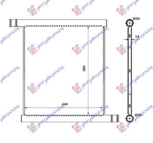 HLADNJAK MOTORA ZA SVE MODELE (440x380) (MAHLE BEHR PREMIUM LINE)