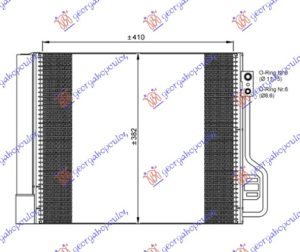 HLADNJAK KLIME BENZIN/DIZEL (420x380) (MARELLI)