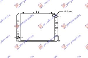 RADIATOR 2.0-2.4 PETROL (490x400x38)