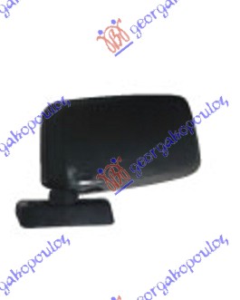 DOOR MIRROR MANUAL BLACK (FLAT GLASS)