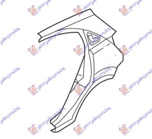 REAR FENDER 5D (O)