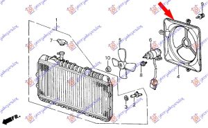 COOLING FAN SHROUD STEEL