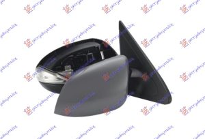 DOOR MIRROR ELECTRICAL HEATED FOLDABLE PRIMED (W/SIDE LAMP) (A QUALITY) (CONVEX GLASS)