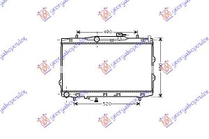RADIATOR 1.6-2.0 PETROL +/- A/C (375x670x16) (KOYO)