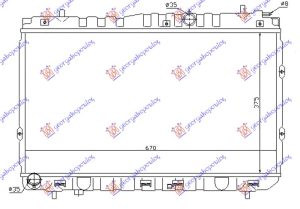 HLADNJAK MOTORA 1.5 CRDi DIZEL (375x670x16)