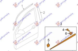 FRONT DOOR MOULDING (O)
