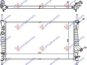HLADNJAK MOTORA 2.0 TDi (+/-AC) (67x38x26)