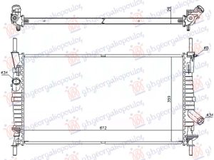 RADIATOR 2.0 DIESEL +/- A/C (670x380x26) (NISSENS)