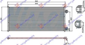 CONDENSER PETROL/DIESEL (805x360) (KOYO)