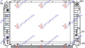 RADIATOR 2.0-2.3 PETROL MANUAL/AUTOMATIC (700x460) (KOYO)
