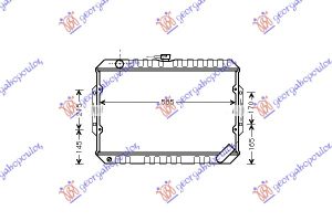 RADIATOR 2.5 TURBO DIESEL +/- A/C (400x600) (COPPER)