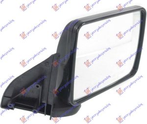 DOOR MIRROR MANUAL BLACK 1989- (FLAT GLASS)